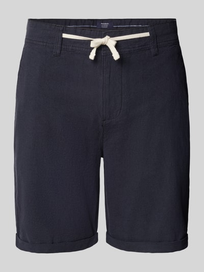 MCNEAL Regular Fit Leinenshorts mit Tunnelzug Marine 2