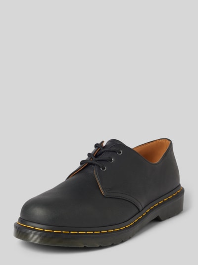 Dr. Martens Lederhalbschuhe mit Ziernaht Modell 'Eye' Black 1