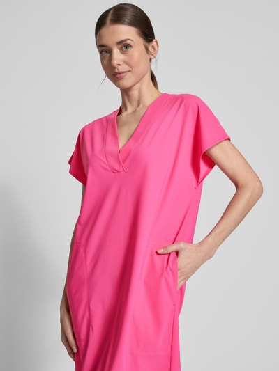Raffaello Rossi Sukienka o długości do kolan z dekoltem w serek model ‘JOYCE’ Mocnoróżowy 3