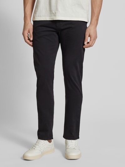 BOSS Orange Slim Fit Chino mit französischen Eingrifftaschen Black 4
