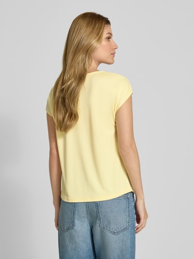 Zero T-shirt z lejącym dekoltem Jasnożółty 5