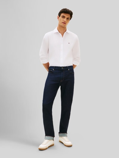 Tommy Hilfiger Jeansy o kroju regular fit z mieszanka bawełny, w 5 kieszeni, model 'DENTON' Ciemnoniebieski 1