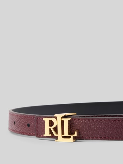 Lauren Ralph Lauren Gürtel aus echtem Rindsleder Modell 'REV' Bordeaux 2