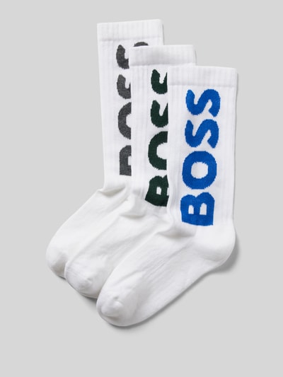 BOSS Socken mit Label-Detail im 3er-Pack Weiss 1