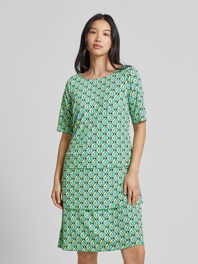 Betty Barclay Knielange jurk met all-over print Groen - 4