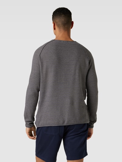 Better Rich Gebreide pullover met rolzoom, model 'BRYANT' Marineblauw - 5