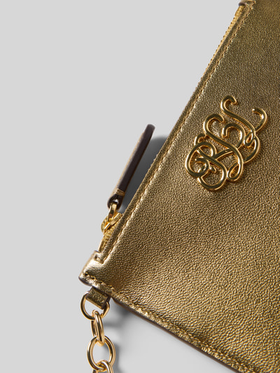 Lauren Ralph Lauren Portemonnee van schapenleer met karabijnsluiting Goud gemêleerd - 2