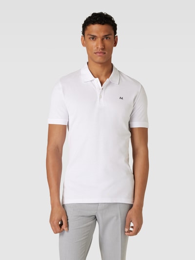 Matinique Poloshirt met labeldetail, model 'MApoleo' Wit - 4