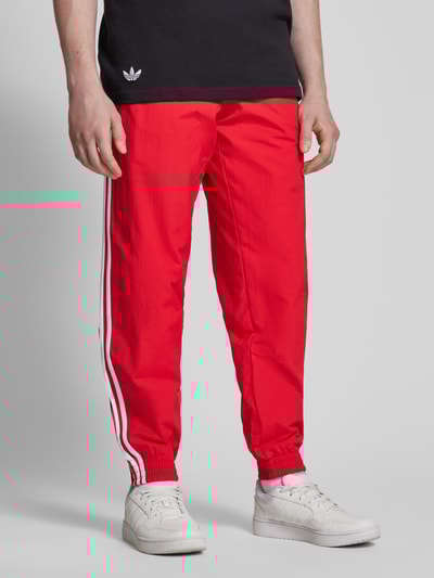 adidas Originals Trainingshose mit elastischem Bund Dunkelrot 4