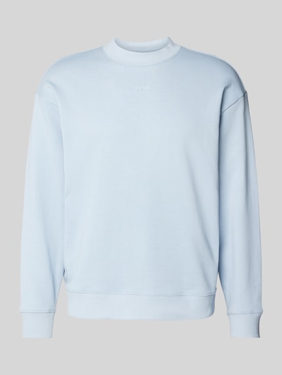 HUGO Sweatshirt mit Label-Print Modell 'Dapocrew' Sky 2