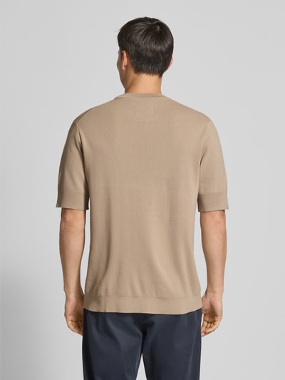 Matinique T-Shirt mit Label-Detail Modell 'trivolt' Beige 5