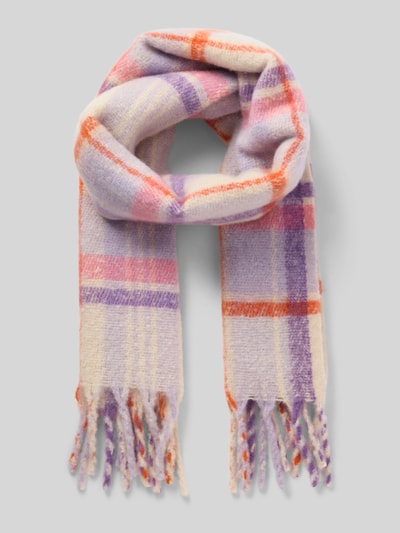 Barts Schal mit Fransen Modell 'Loriant' Flieder 1