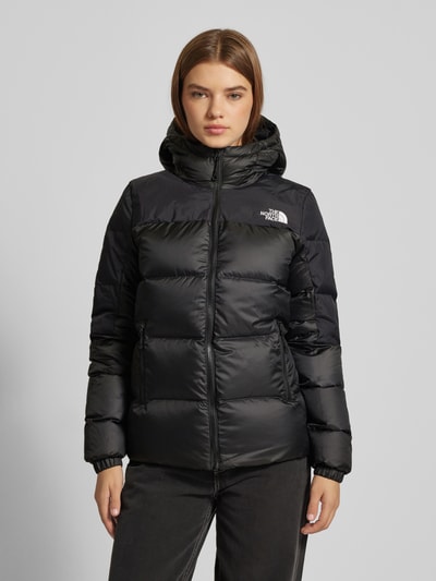 The North Face Donsjack met logostitching, model 'Diablo' Zwart - 4