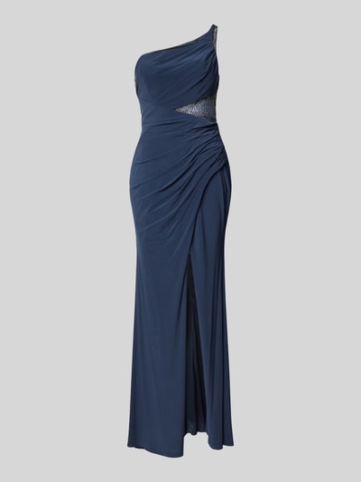 Luxuar Abendkleid mit Ziersteinbesatz Graphit 2