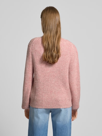 Pepe Jeans Strickpullover mit Rundhalsausschnitt Rosa Melange 5