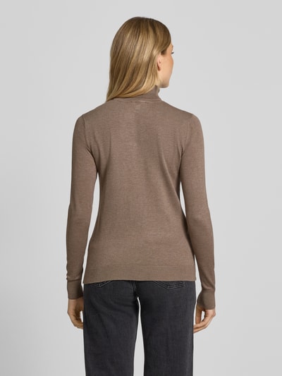 B.Young Slim Fit Longsleeve aus Viskose-Mix Modell 'Morla' Hellbraun 5