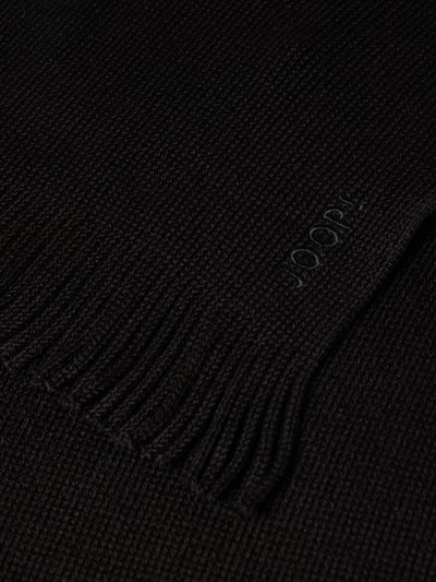 JOOP! Collection Schal mit Label-Stitching Modell 'Rouven' Black 2