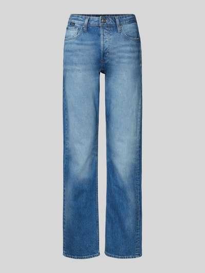 BOSS Straight Leg Jeans mit Label-Detail Modell 'HEIGHT-CLASSIC JEAN' Hellblau 2