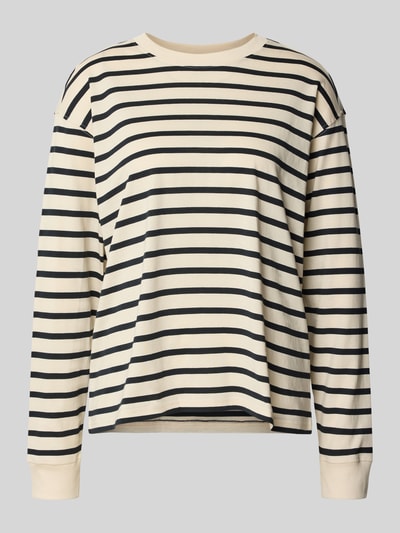 Jake*s Casual Longsleeve mit Rundhalsausschnitt Ecru 2