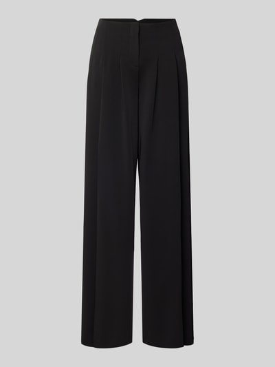 Jake*s Cocktail Stoffhose mit weitem Bein und gelegten Falten Black 1