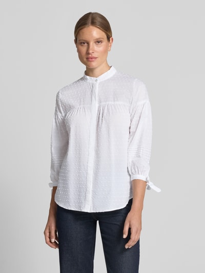 Christian Berg Woman Regular fit blouse met 3/4-mouw en knoopdetails Wit - 4