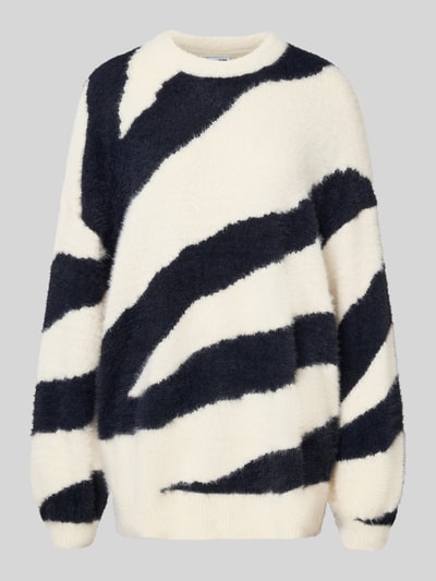 Noisy May Strickpullover mit Rundhalsausschnitt Modell 'HEIDI' Ecru 2