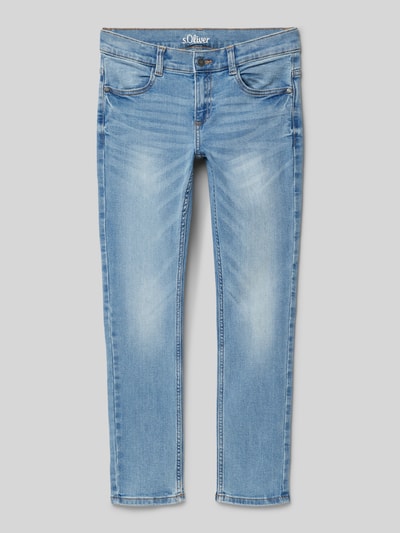 s.Oliver RED LABEL Regular fit jeans met smalle pijpen, model 'SEATTLE' Blauw - 1