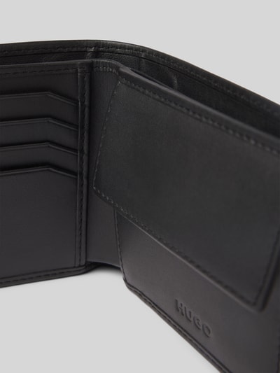 HUGO Portemonnee van echt runderleer, model 'TIBBY' Zwart - 3