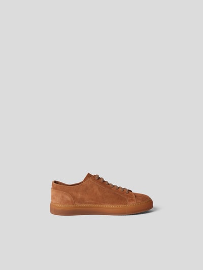 Doucal's Sneaker aus Veloursleder Cognac 5