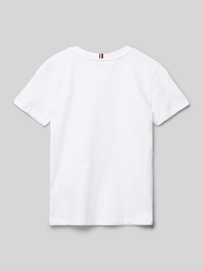 Tommy Hilfiger Teens T-shirt met labelprint Wit - 3