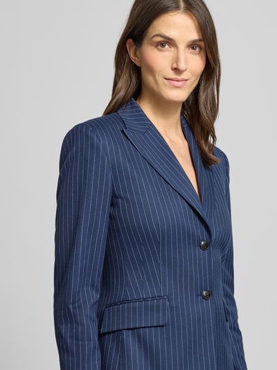 HUGO Regular Fit Kurzblazer mit Allover-Muster Modell 'ASMALLA' Marine 3