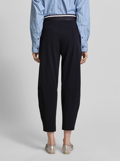 CAMBIO Slim Fit Hose mit elastischer Label-Bund Modell 'EDEN' Marine 5