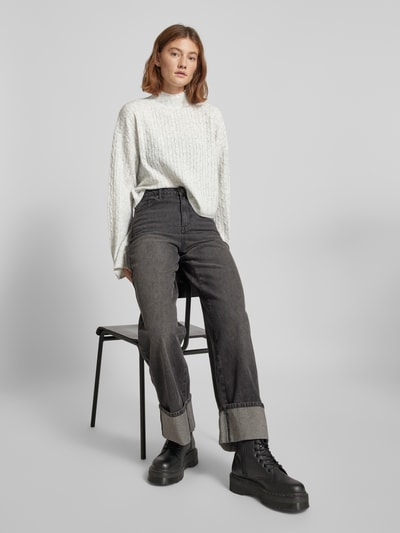 Noisy May Strickpullover mit Turtleneck Modell 'SMILLA' Hellgrau Melange 1