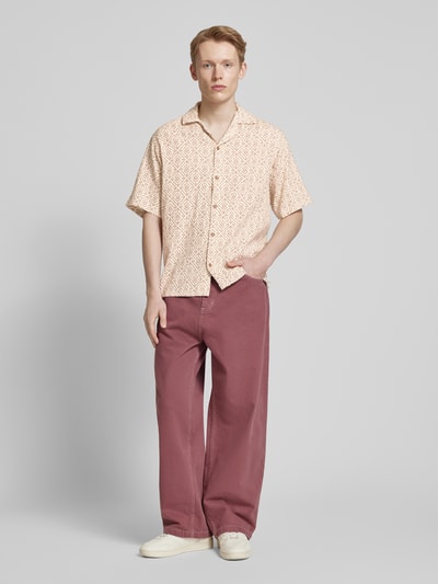 Jack & Jones Regular fit vrijetijdsoverhemd met resortkraag, model 'BLUVINCENT' Zand - 1