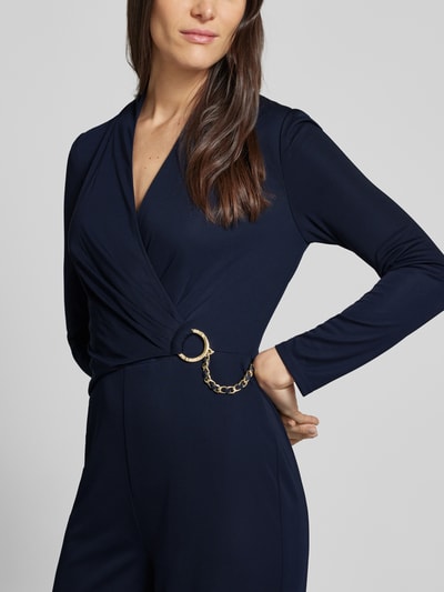 Lauren Ralph Lauren Jumpsuit in Wickel-Optik Modell 'ISANAH' Dunkelblau 3