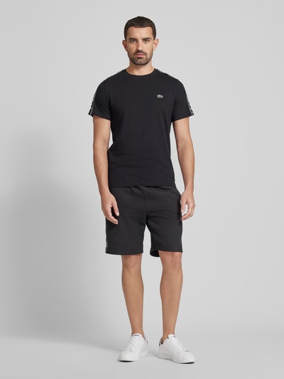 Lacoste T-shirt z okrągłym dekoltem model ‘BASIC’ Czarny 1