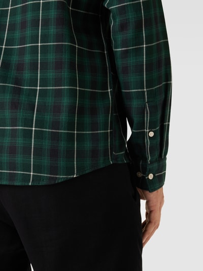 Marc O'Polo Regular Fit Freizeithemd mit Tartan-Karo Gruen 3