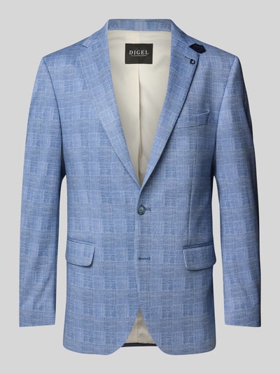 DIGEL Modern fit colbert met paspelzak op de borst, model 'Ezzo' Blauw - 2