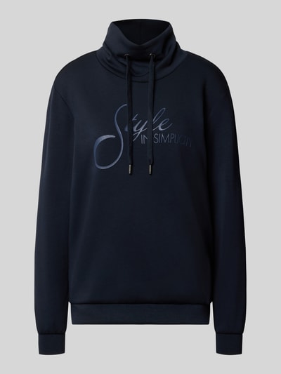 Soyaconcept Regular Fit Sweatshirt aus reiner Modal-Mix Modell 'BANU' Marine 1