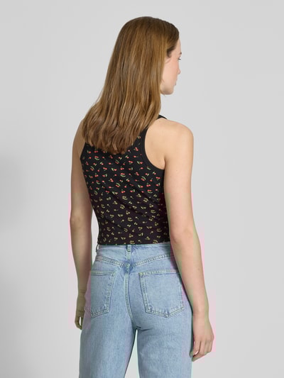 Review Tanktop mit gerippten Abschlüssen Black 5