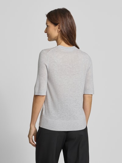 Jake*s Collection Gebreid shirt van wol met ronde hals Kit - 5