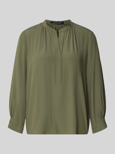 Luisa Cerano Blusenshirt mit V-Ausschnitt Khaki 2