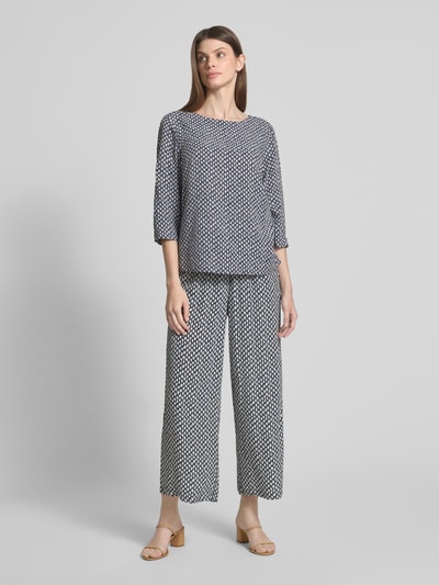 Zero Relaxed fit blouse van pure viscose Bleu - 1