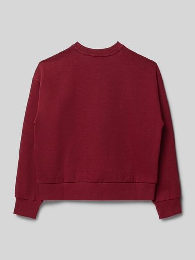 Mango Sweatshirt mit Statement-Stitching Bordeaux 3