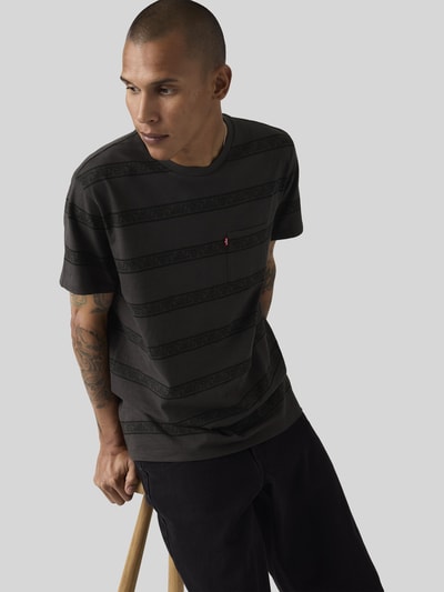 Levi's® Ragular Fit T-Shirt aus Baumwolle Black 3