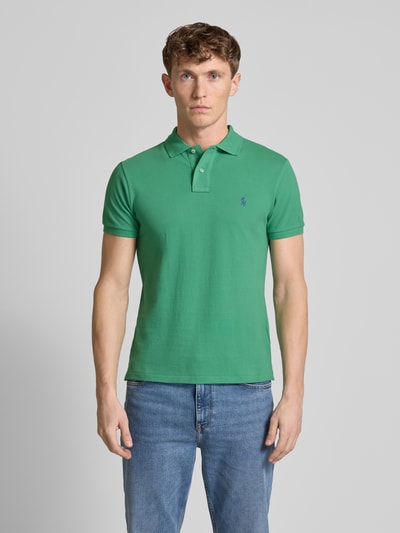 Polo Ralph Lauren Poloshirt mit Label-Stitching Gruen 4