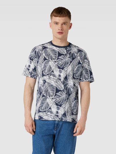 MCNEAL T-Shirt mit Allover-Print Dunkelblau 4