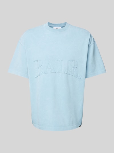 Balr. Oversized T-Shirt mit Label-Stitching Hellblau 2