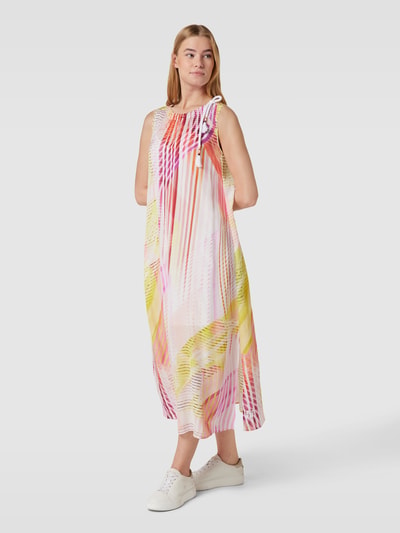 Marc Cain Blusenkleid mit Allover-Muster Rosa 1