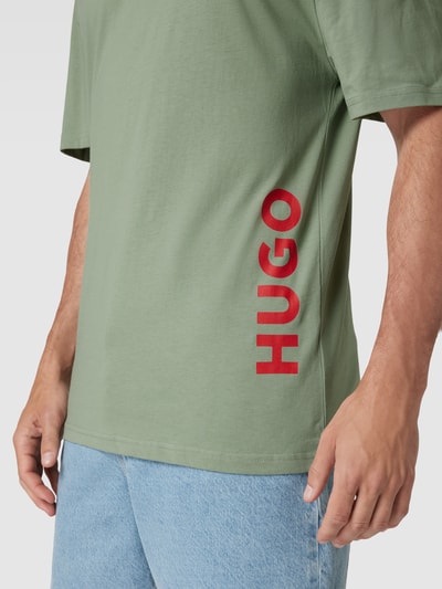 HUGO T-Shirt mit Label-Print Mint 3